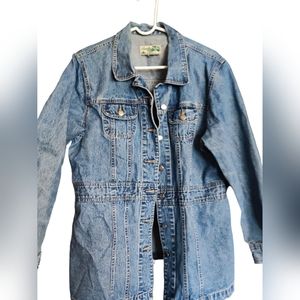 Havana Jack’s Cafe Long Jean Jacket Size L